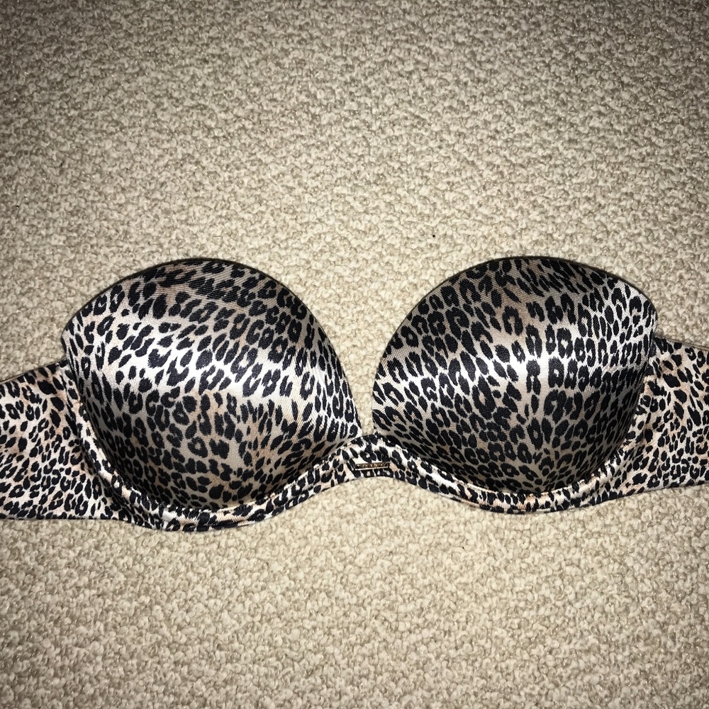 Victoria Secret cheetah strapless bra